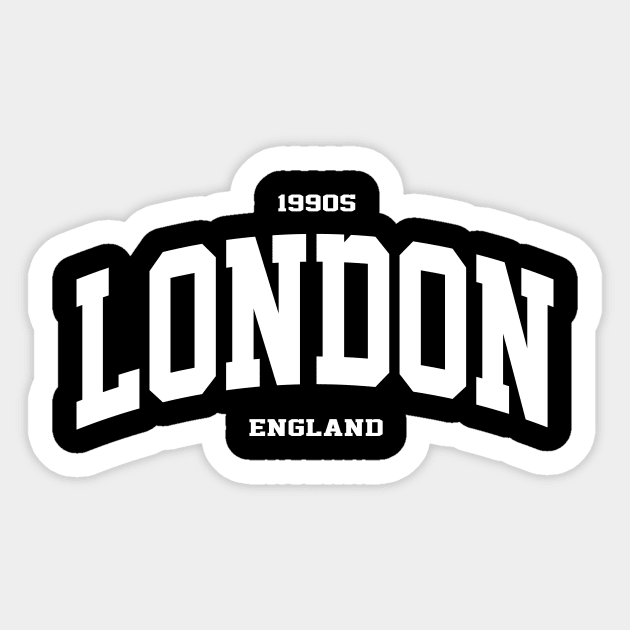 London England College Style 1990s Sticker by Aspita